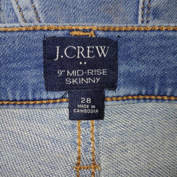 J. CREW MID RISE SKINNY JEANS, SIZE 28 - Picture 5 of 5